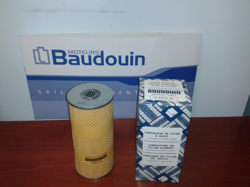 Filtro Olio Baudouin 12430780S Filtro Olio Baudouin 12430780S